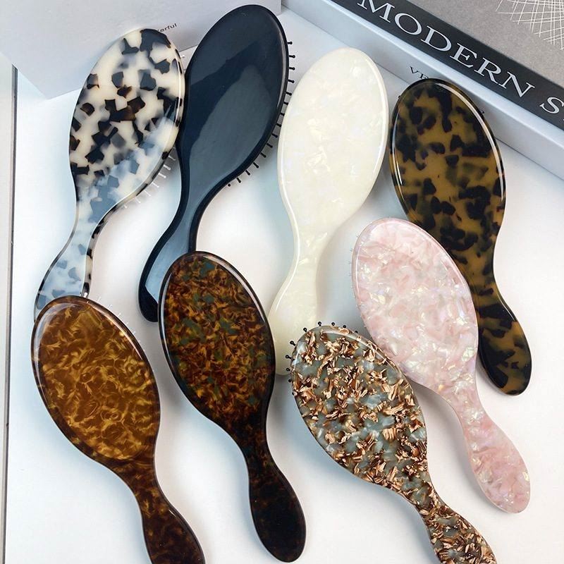 Lược chải tóc Acetate tùy chỉnh Túi khí cắt tóc có tay cầm