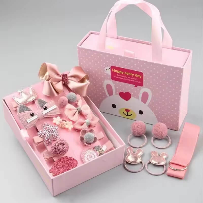 Bộ kẹp tóc Princess Kids 18 chiếc kèm hộp quà